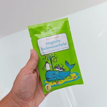 Spectacle de bain Lüttes Welt BEST FRIENDS - cosmétiques naturels certifiés dans un coffret cadeau, additifs de bain pour enfants 4