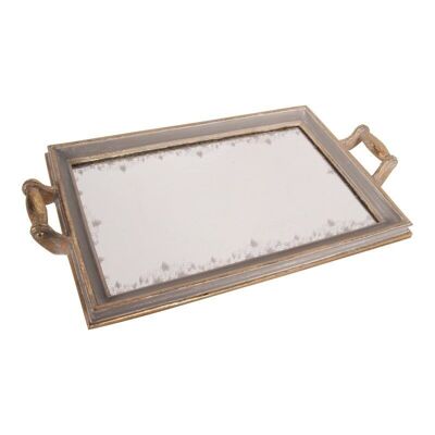 Mirror tray with handle