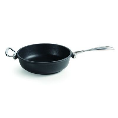 Deep pan 24 cm Stainless Steel + Knob INDUCTION h. 7,5 cm