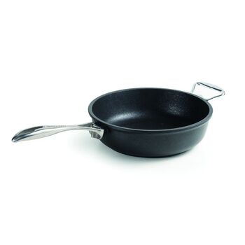 Casserole profonde 24 cm Inox + Bouton INDUCTION h. 7,5 cm 2