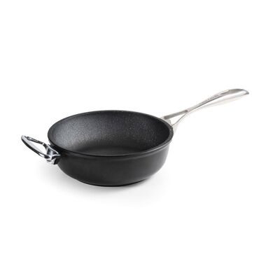 Deep pan 20cm. 1 Stainless Steel + Knob INDUCTION h. 7.0cm