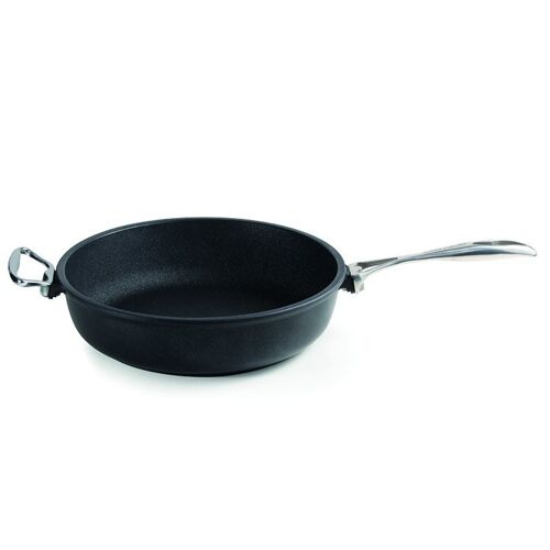 Deep pan 28 cm Stainless Steel + Knob INDUCTION h. 7,5 cm