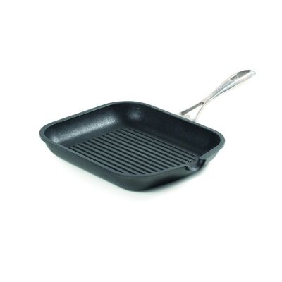 Grillpan 26x36cm Stainless Steel Handle INDUCTION h.4 cm