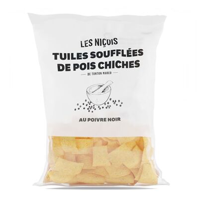 Puffed chickpea tiles with black pepper from Tonton Marco (100g)