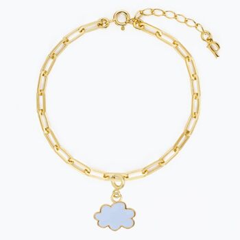 Bracelet chaîne à maillons nuage 1