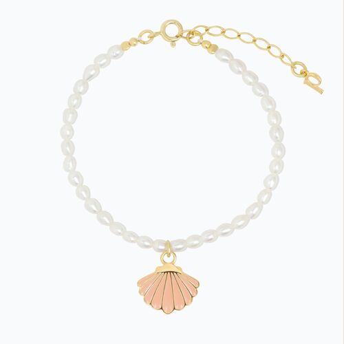 Seashell Pearl Bracelet