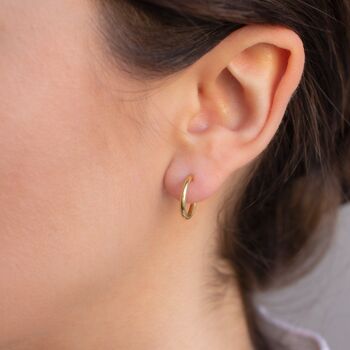 Boucles d'oreilles créoles classiques petites 2