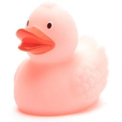 Badeente Glow in the dark - pink - Gummiente