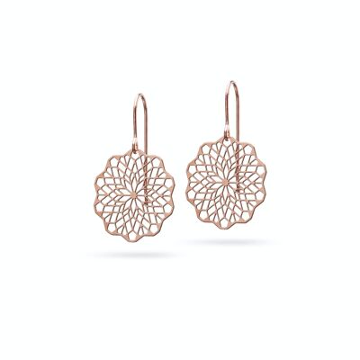 Boucles d'oreilles "Rosette" | Bronze