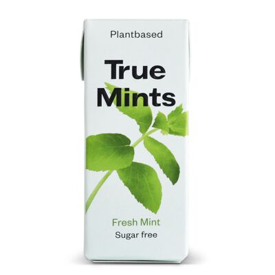 TRUE GUM mint flavor sugar-free mints without plastic