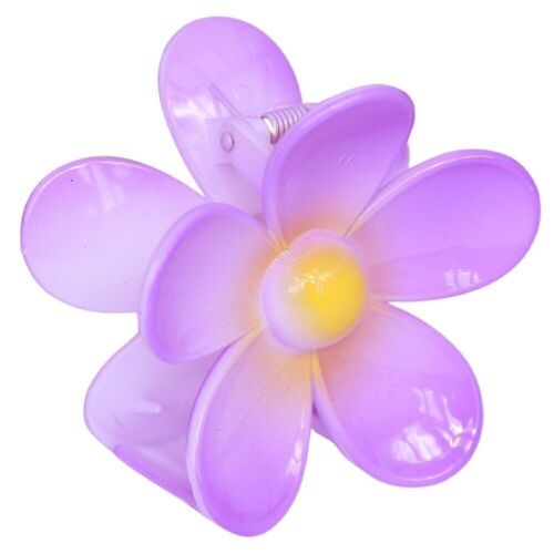 Hair clip flower purple