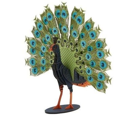 Paper model peacock