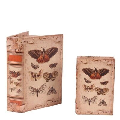 Caja libro 15 cm Mariposas