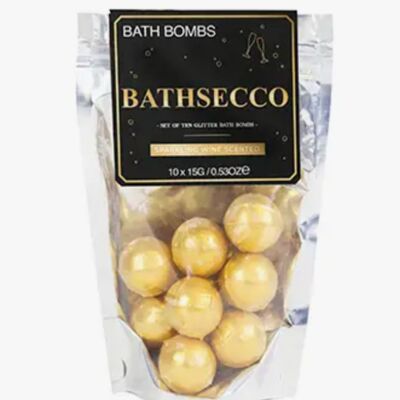 Prosecco scented bath bombs