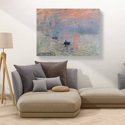 Quadro su tela di qualità museale: Claude Monet, Impressione del sole nascente