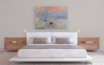 Impression sur toile de qualité musée : Claude Monet, impression du soleil levant 3