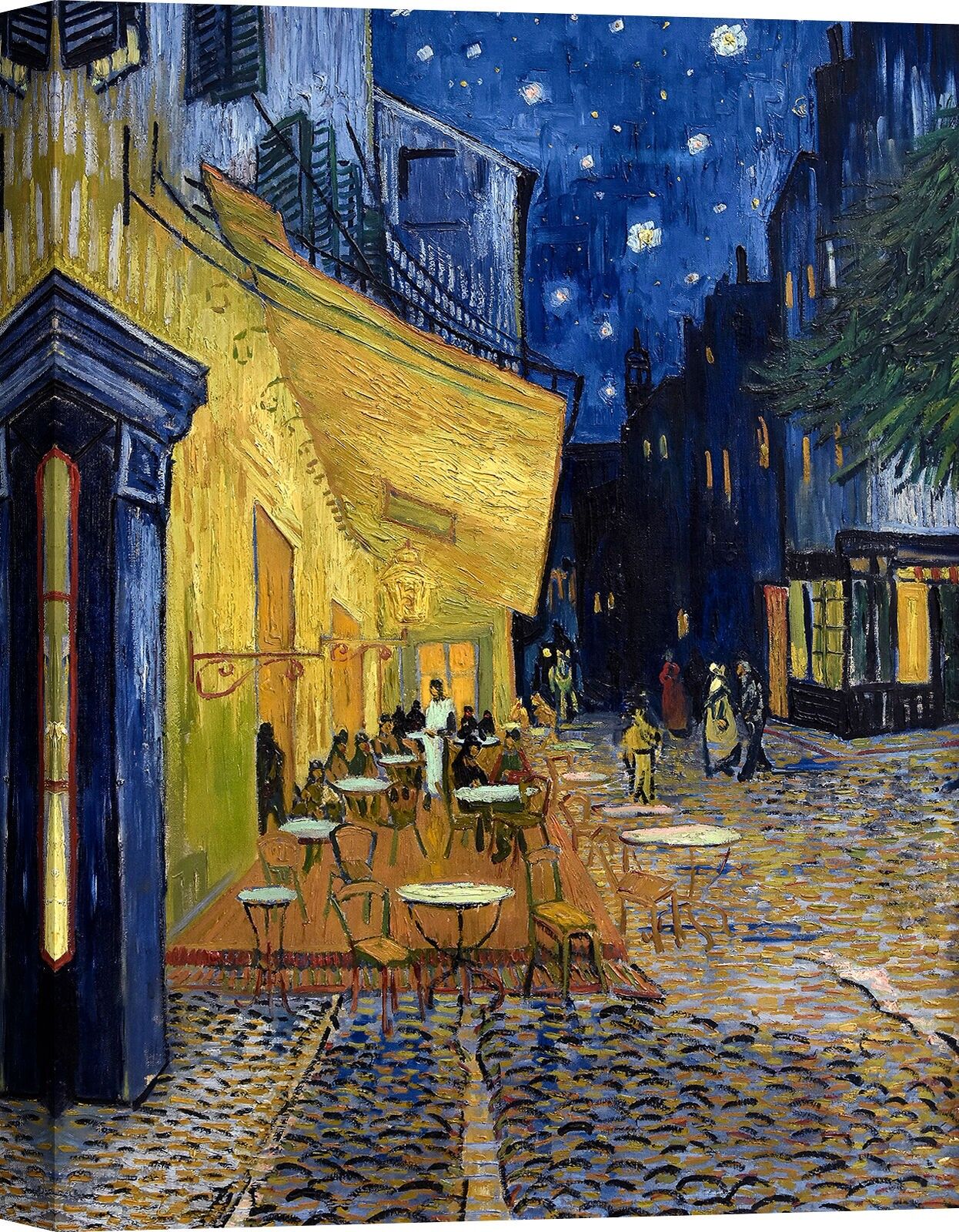 Vincent van Gogh museum quality canvas print, Café terrace in the evening