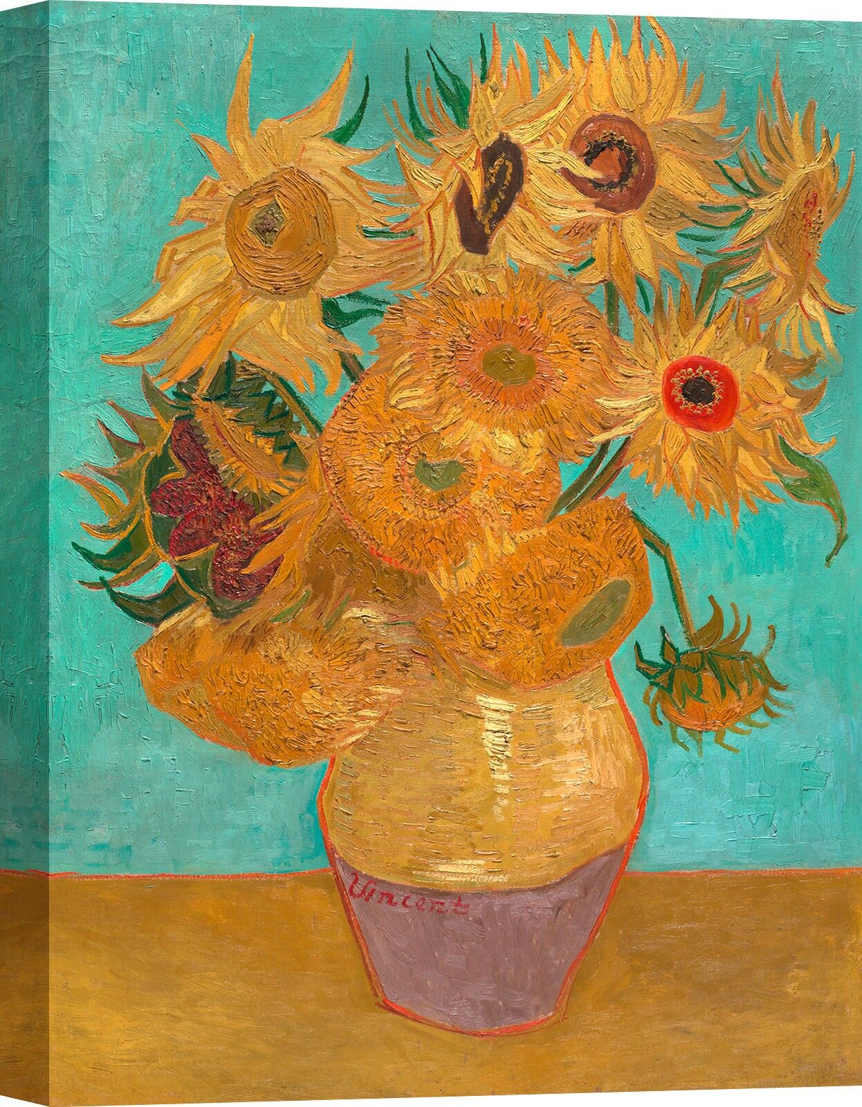 Quadro su tela di qualità museale Vincent van Gogh, Girasoli