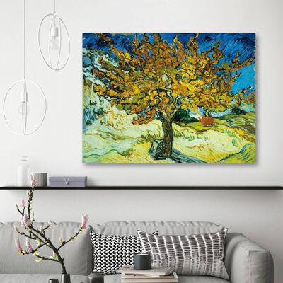Impresión en lienzo con calidad de museo de Vincent van Gogh, The Mulberry Tree