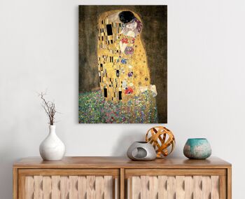 Toile de qualité musée Gustav Klimt, Le Baiser 2