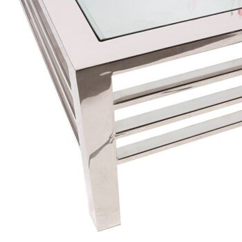 Table basse Dubai carré argent 4