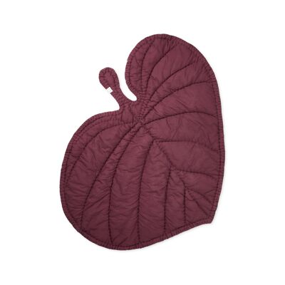 Leaf Blanket - Burgundy