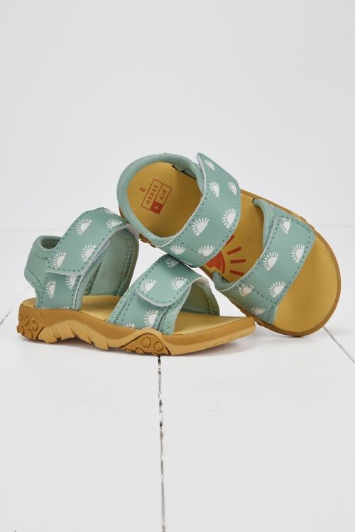 Grass & Air Kids Pistachio Colour-Changing Sandals