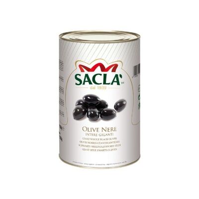 GIANT NATURAL WHOLE BLACK OLIVES 4.3kg