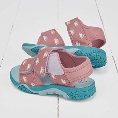 Grass & Air Kids Rose Sandalias que cambian de color