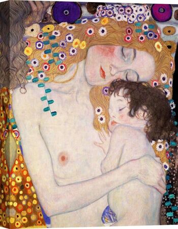 Toile de qualité musée Gustav Klimt Les trois âges de la femme (détail) 1