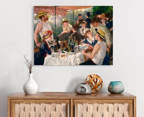 Quadro su tela di qualità museale: Renoir, La colazione dei canottieri