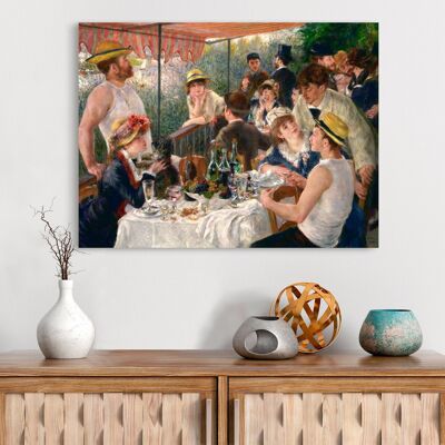 Lienzo de calidad museística: Renoir, Desayuno para los barqueros