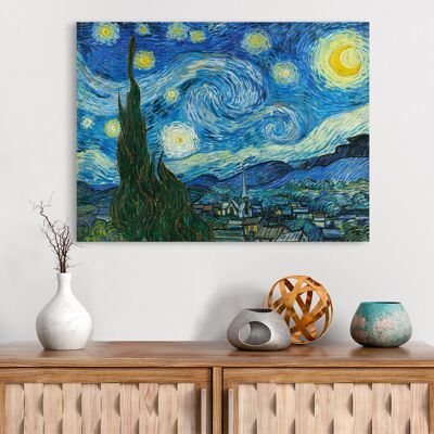 Quadro su tela di qualità museale Vincent van Gogh, La notte stellata
