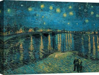 Impression sur toile : Vincent van Gogh, La nuit étoilée 1