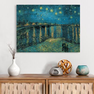 Impression sur toile : Vincent van Gogh, La nuit étoilée