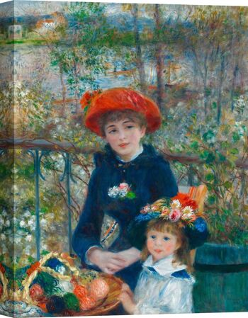 Toile Qualité Musée : Renoir, Les Deux Sœurs (Sur la Terrasse) 2