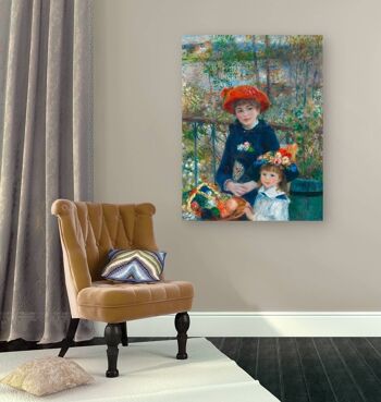 Toile Qualité Musée : Renoir, Les Deux Sœurs (Sur la Terrasse) 3
