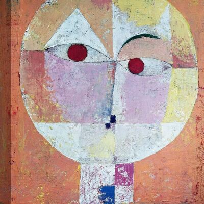 Paul Klee Museum Quality Canvas, Senecio (detail)
