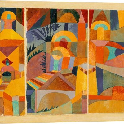Quadro su tela di qualità museale Paul Klee, Temple Gardens