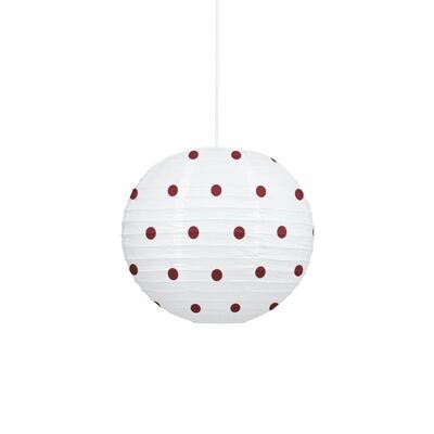 Dot Paper Shade - Burgundy