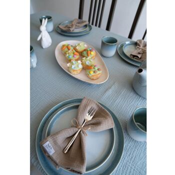 Nappe en mousseline "Angelina" • Aigue-marine 5