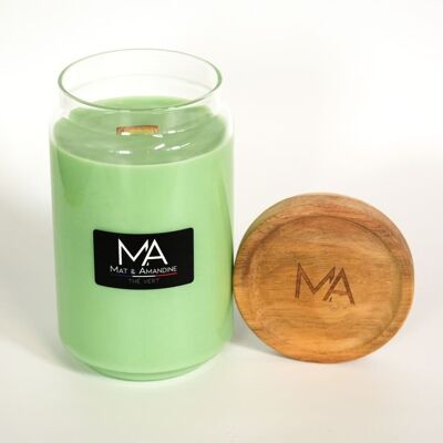 Green Tea Scented Candle - Large Jar
