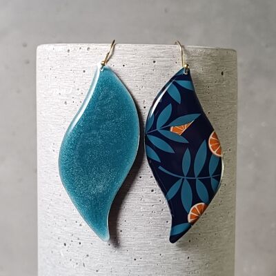 Angers reversible earrings – orange 1224