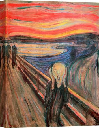 Impression sur toile de qualité musée Edvard Munch, The Scream 1