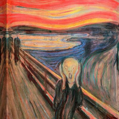 Quadro su tela di qualità museale Edvard Munch, L'Urlo