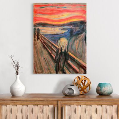 Impresión en lienzo con calidad de museo de Edvard Munch, El grito