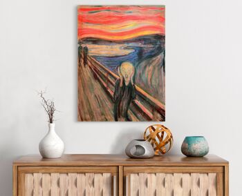 Impression sur toile de qualité musée Edvard Munch, The Scream 2