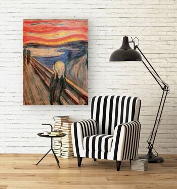 Impression sur toile de qualité musée Edvard Munch, The Scream 3