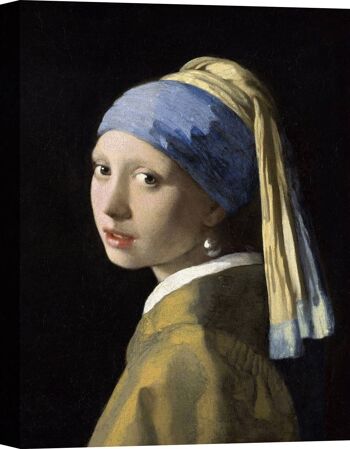 Toile de qualité musée Jan Vermeer, Jeune fille à la perle 1