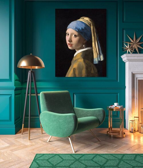 Quadro su tela di qualità museale Jan Vermeer, La ragazza con l'orecchino di perla